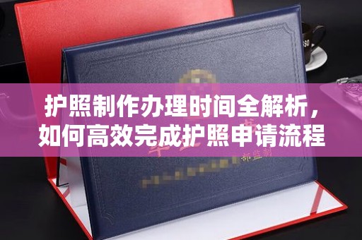 且末护照制作办理时间全解析，如何高效完成护照申请流程
